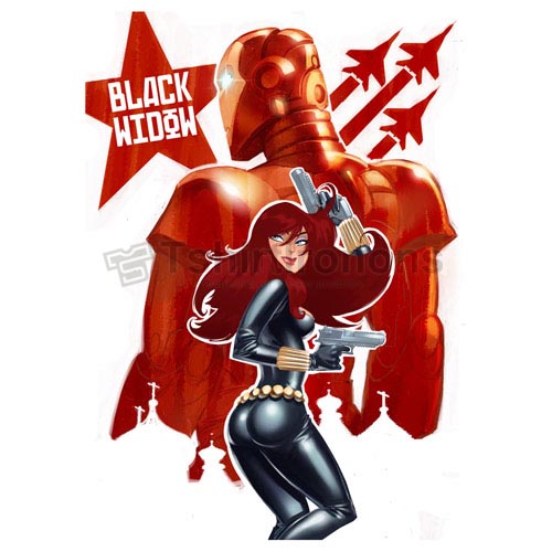 Black Widow T-shirts Iron On Transfers N6448 - Click Image to Close